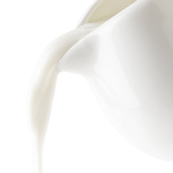 Vit porslinsmjölkkanna MONA 260 ml