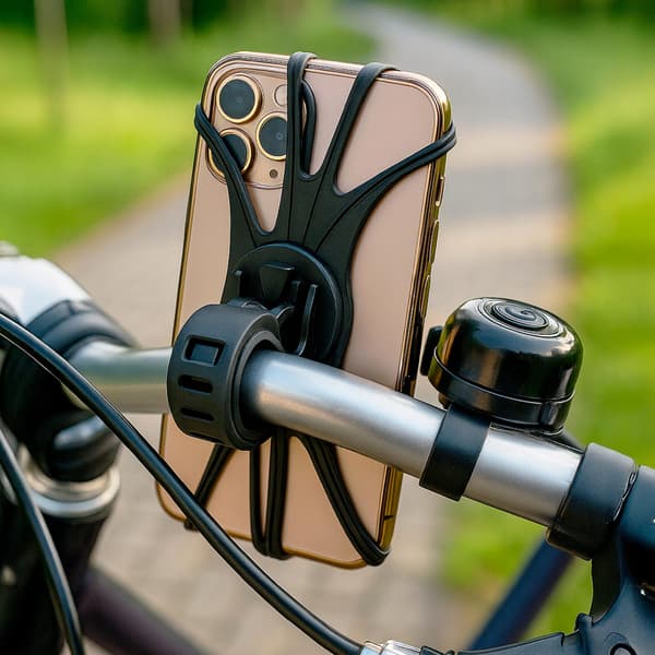 Silikonhållare för cykeltelefon, stabil på styret
