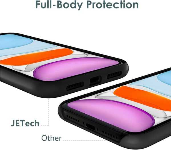 COVER TIL APPLE IPHONE 11 6,1" SORT SILIKONE MASSIV A2111