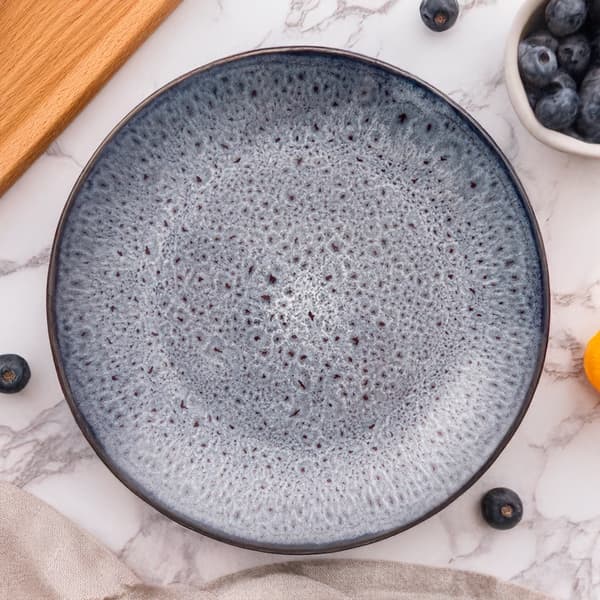 Lila keramisk desserttallrik GLAZE 20,5 cm