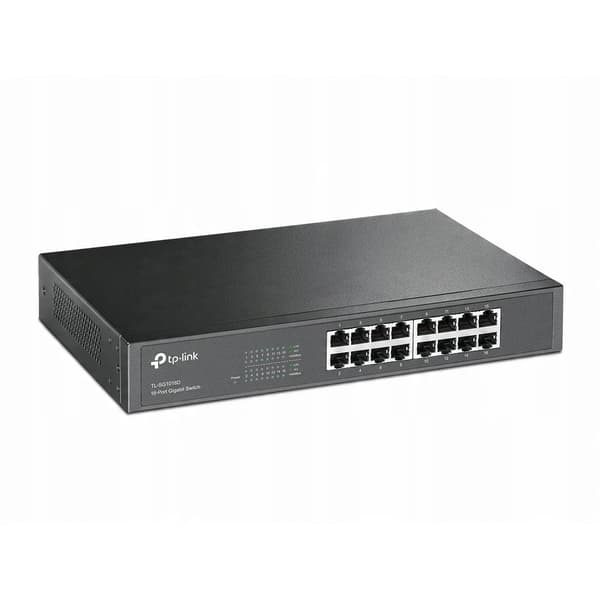 TP-LINK TL-SG1016D Switch 16-Port Gigabit, Sort