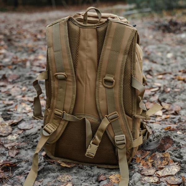 Offlander överlevnadsryggsäck för vandring 25l khaki