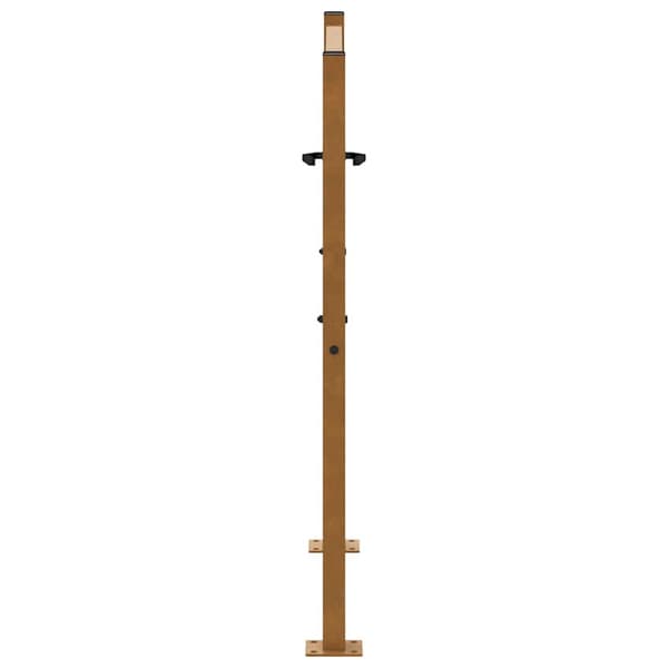 vidaXL havelåge 105x105 cm rustfrit stål flammemønster