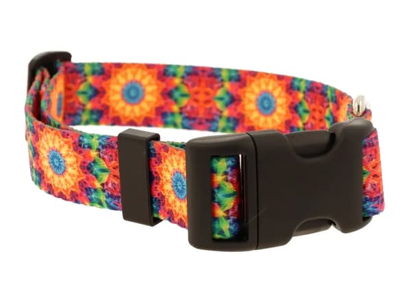 Justerbart handgjort PRYZMAT Hundhalsband M: 30-45cm