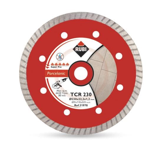RUBI TCR 125 SUPERPRO DIAMANTBLAD FÖR PORSLINSKAKEL