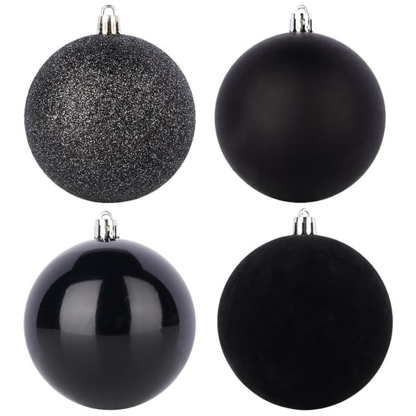 Uknuselige sorte julekugler 6 cm 16 stk.