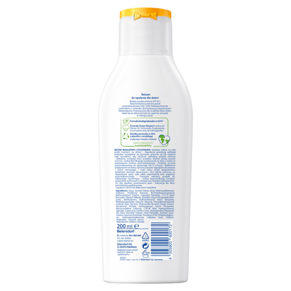 Nivea Solcreme Børn Sensitiv P&P SPF50+ 200ml