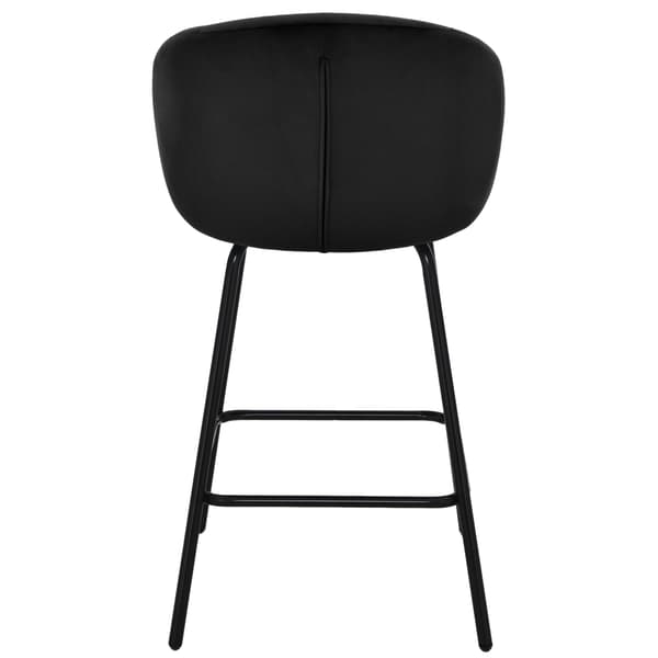 NEMI barstol i sammet svart, 65 cm