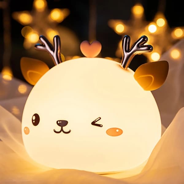 Silikonihirven LED RGB -yölamppu