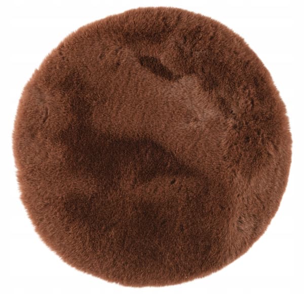 Chokladbrun pälsmatta för rummet 38cm 1 st.
