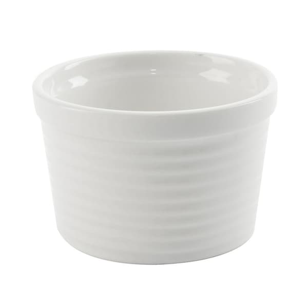 Bakform, ugnssäker, porslin, vit, 250 ml, set om 6.