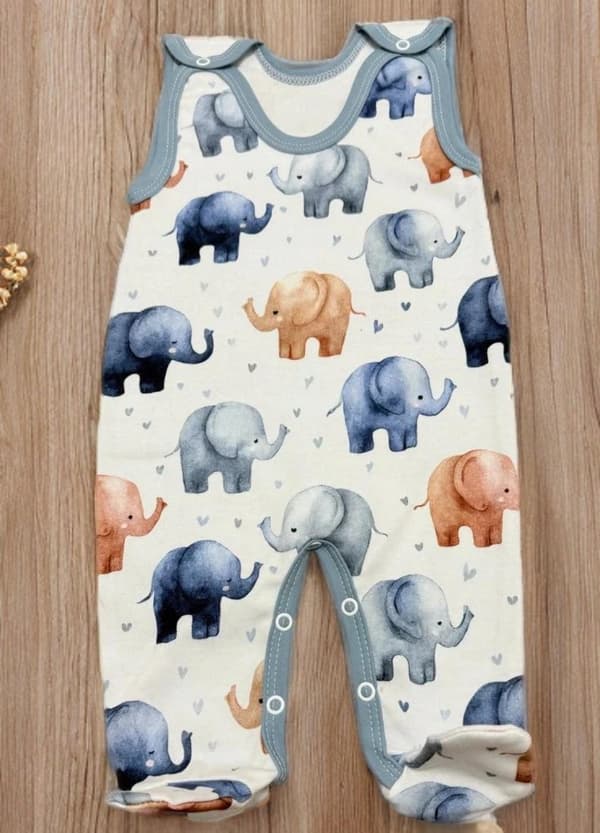 ROOMMASSES 98 BARNPYJAMAS ELEFANT