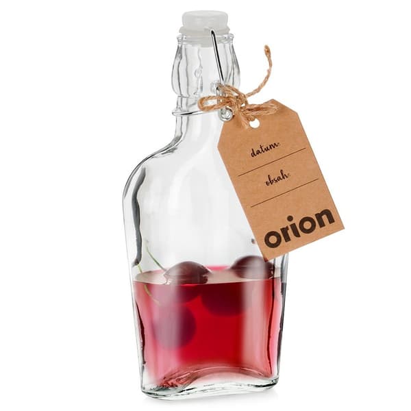 Glasflaske med klemme 180 ml