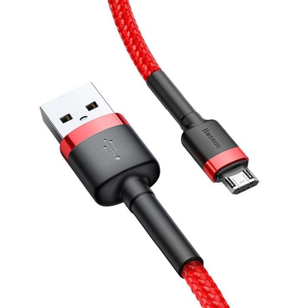 Baseus Cafule USB till Micro USB-kabel 2.4A 1m (röd)