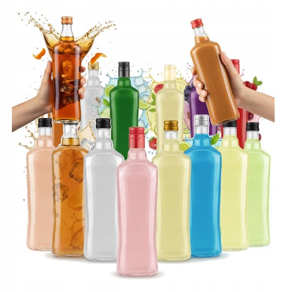 Set med 50 flaskor Diva 500ml glasflaskor FÖR hembräntstinktur vinjuice