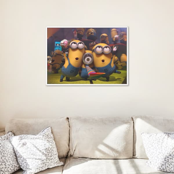 MALING EFTER TAL MED RAMME Billeder til maleri - Minions 50x40 cm