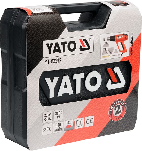 VARMEPISTOL 2000W 50~550°C TILBEHØR LED-INDIKATOR - YT-82292