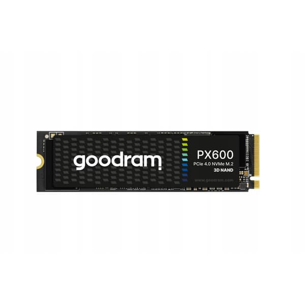 Goodram PX600 1 Tt:n M.2 PCIe NVMe Gen.4 SSD-levy, musta