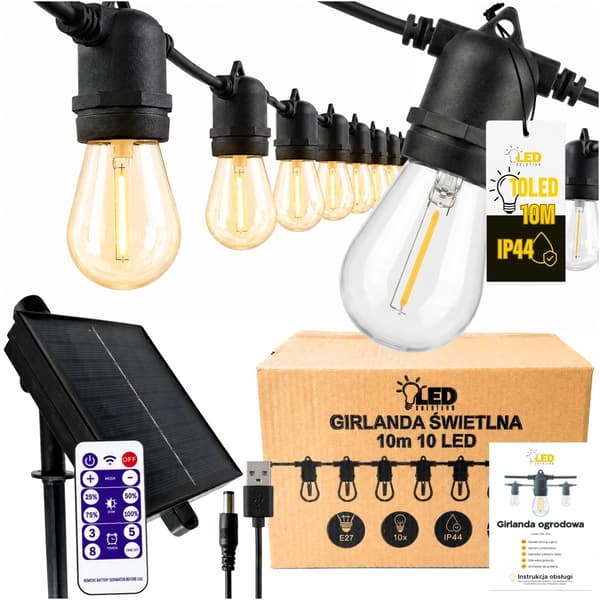 LED-RATKAISUT - Puutarhaseppele - 10m 10LEDiä - Sol