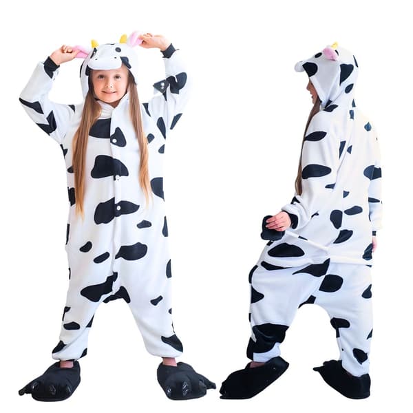 Kigurumi-pyjamas med ko, 125-135 cm