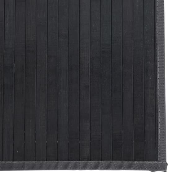 vidaXL Suorakulmainen matto, harmaa, 60x200 cm, bambu