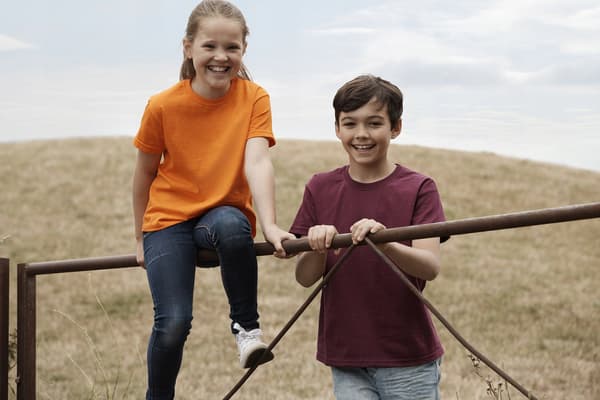ORANGE T-shirt bomull 3-4 år 104cm