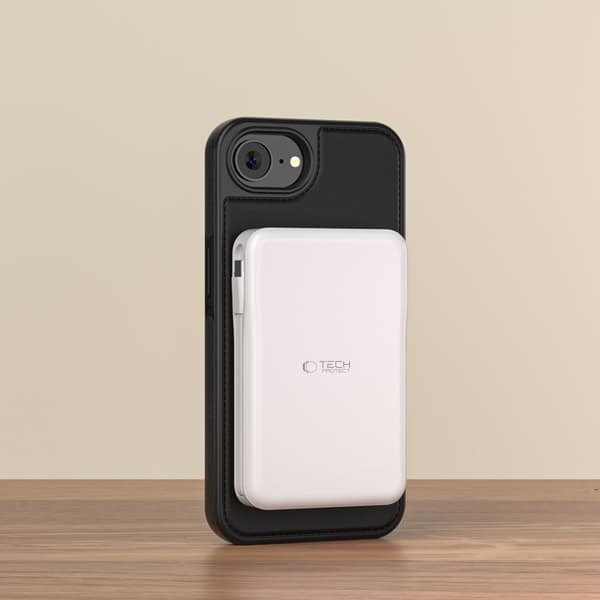 TECH-PROTECT MAGSAFE TEGNEBOG TIL IPHONE 16E, MATSORT