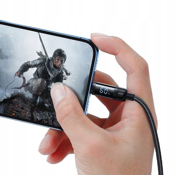 MCDODO Laddkabel USB-C Blixtsnabb Laddning för iPhone 1M LED