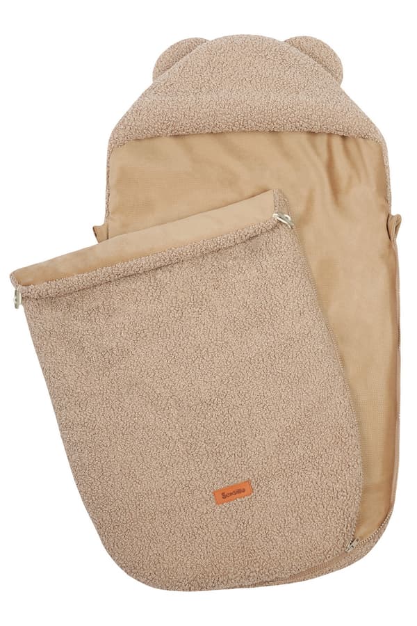 3-i-1 sovepose lam mørk beige