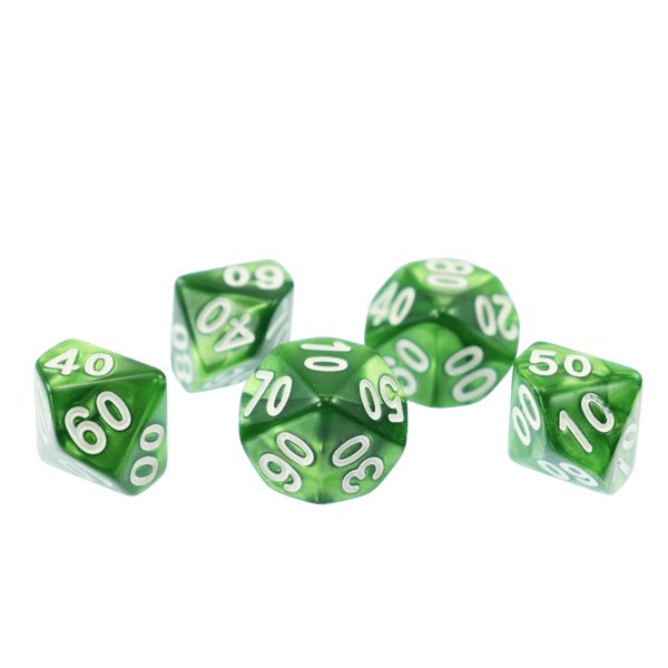 RPG Terning Ti-Sidet Terning D10 00-90 Druidens Hvisken
