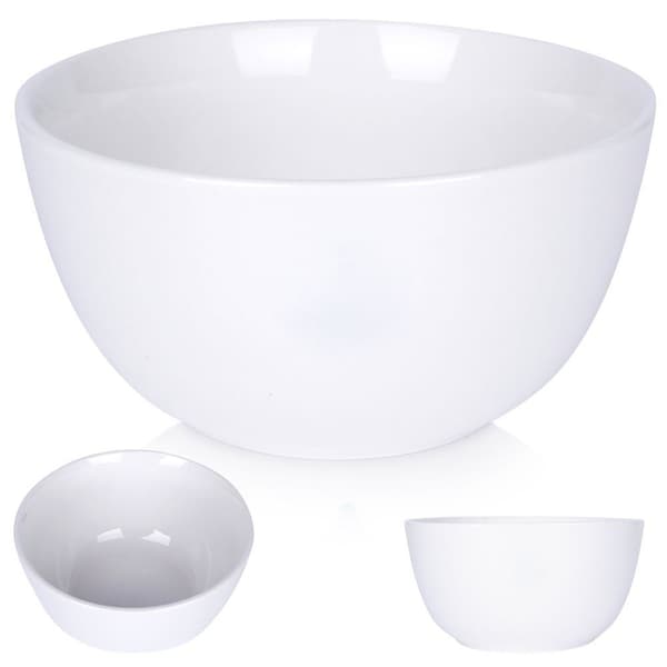 Vit porslinsskål 16 cm, 950 ml