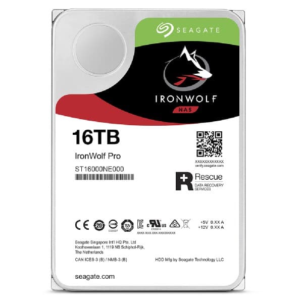 Seagate harddisk IW Professionel 16TB ST16000NT001