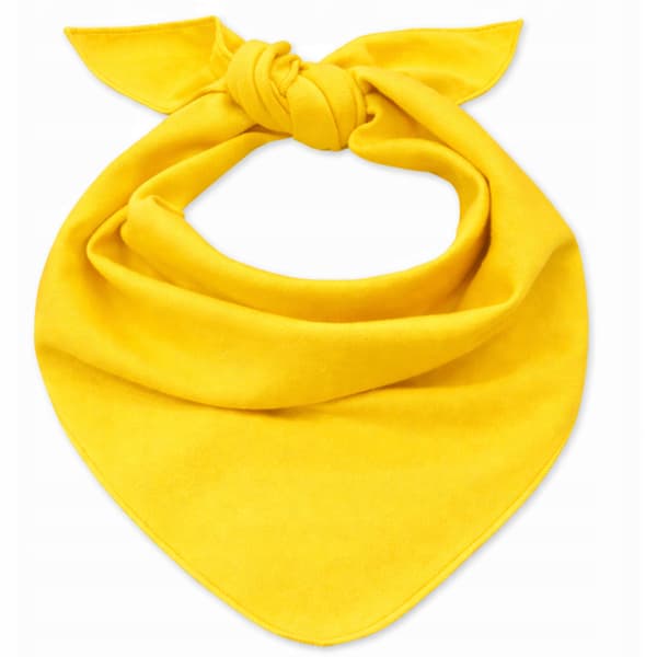 Triangulär bomullsbandana, halsduk gul
