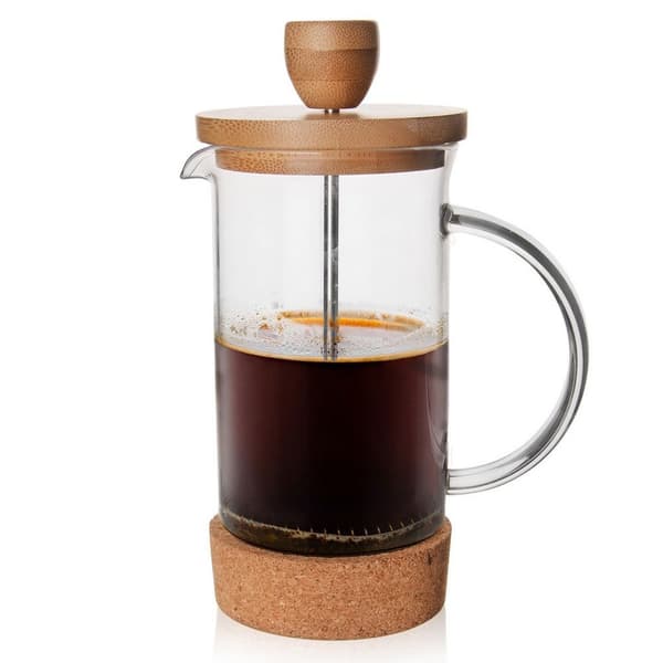 Stempelkande til kaffe og te i glas 400 ml