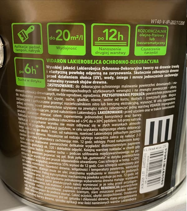 Mørk valnødbejdse L21 2,5l