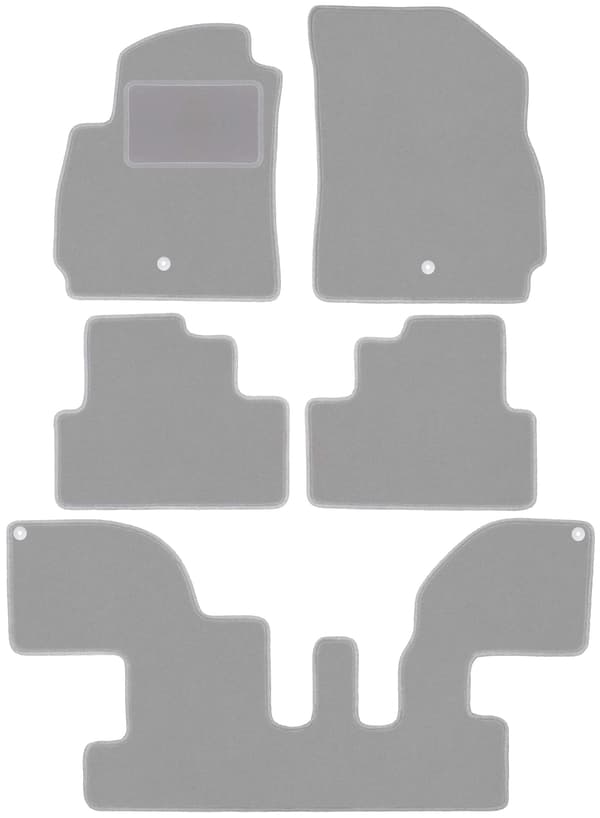 Grå bilmåtter til Chevrolet Orlando I minivan (2010-2018)