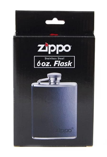 ZIPPO STÅL SORT LÆDER LØFTEKLAMPER 180 ml