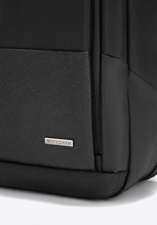 Wittchen Herre 15.6" Laptop Rygsæk, Lige, Til Fly, Sort, Sort Polyester