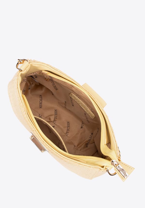Wittchen Dam Crossbody-väska Vävd Gul Polypropen