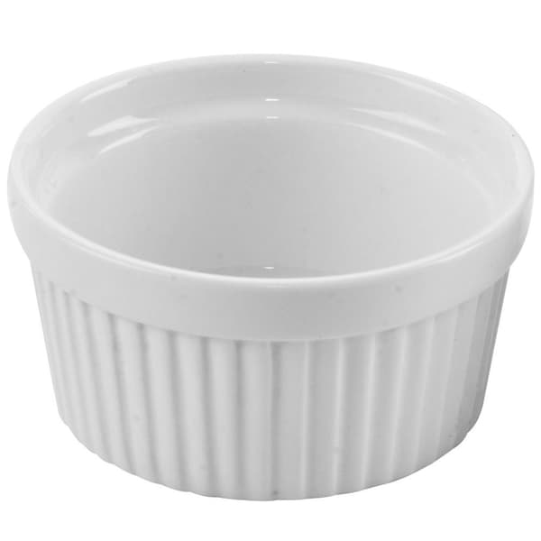 Porslinsbakskålar vita 9 cm, 150 ml 6 st