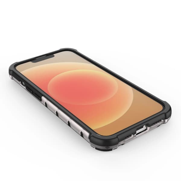 Honeycomb iPhone 14 Plus Hybrid Armored Case Transparent