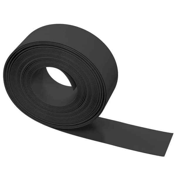vidaXL Puutarhan reunus, 4 kpl, musta, 10 m, 20 cm, polyeteeni