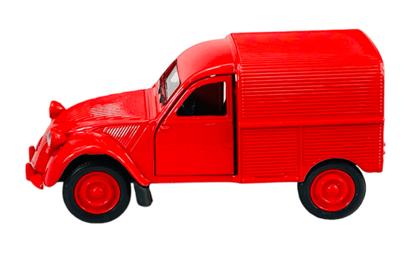 WELLY OLD TIMER CITROEN 2CV FOURGONNETTE RØD 1:34 43769