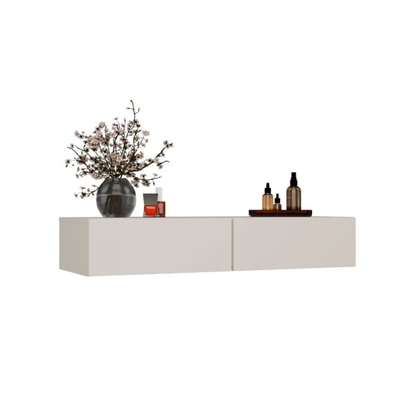 HÄNGANDE SMYCKESBORD MIKA 110 CM 2 LAGODER FÖR SOVRUM KASHMERE BEIGE