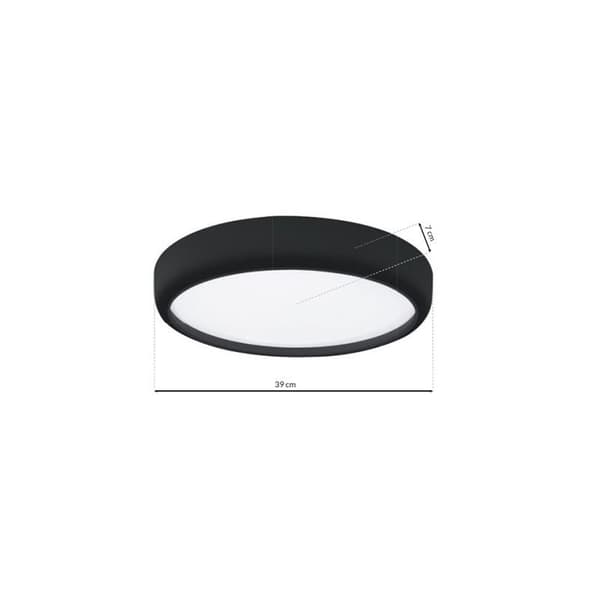 LOFTSLAMPE GEA LED SORT MILAGRO ML6394