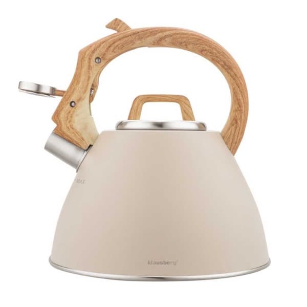 STÅLKEDEL MED FLØJTE 2,5L KLAUSBERG KB-7954