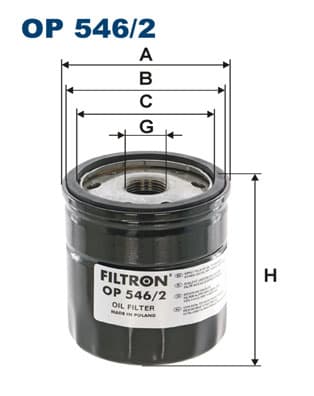 ÖLJYNSUODATIN OP5462 FILTRON