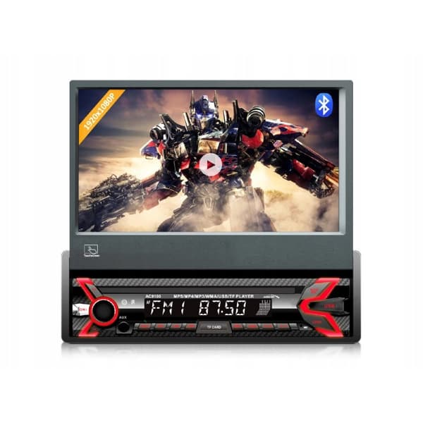 AUDIOCORE AC9100 LCD 7" bilradio, rød