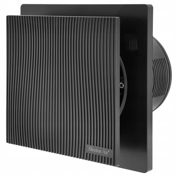 VENTIS LINEA 120 Svart H+T badrumsfläkt