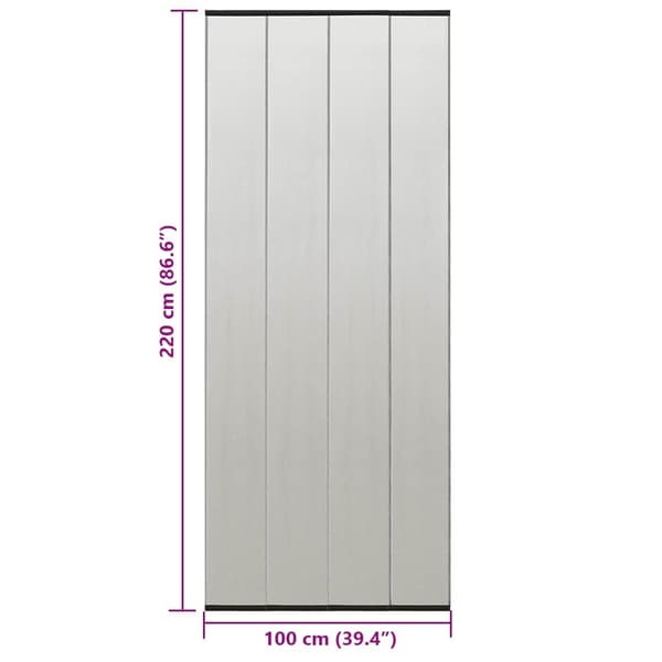 vidaXL myggenet til døre med net sort 100x220 cm polyester